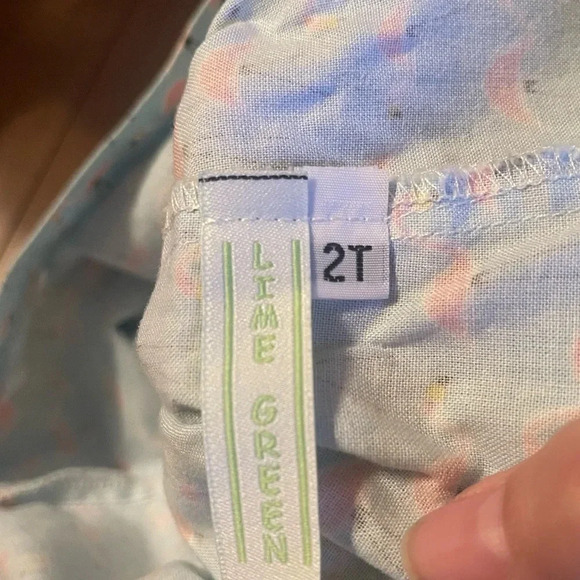 Lime Green boutiques ruffle neck flamingo go dress EUC 2T - Picture 2 of 4